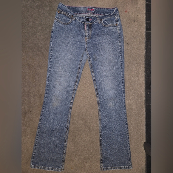 Womens Wrangler Jeans Bootcut Light Wash Size 7/8x32 - Picture 1 of 9